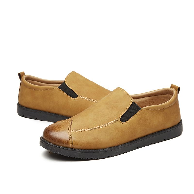 Heren Business Casual Loafers Chelsea Slip-on Werkjurk Handstiksels Schoenen