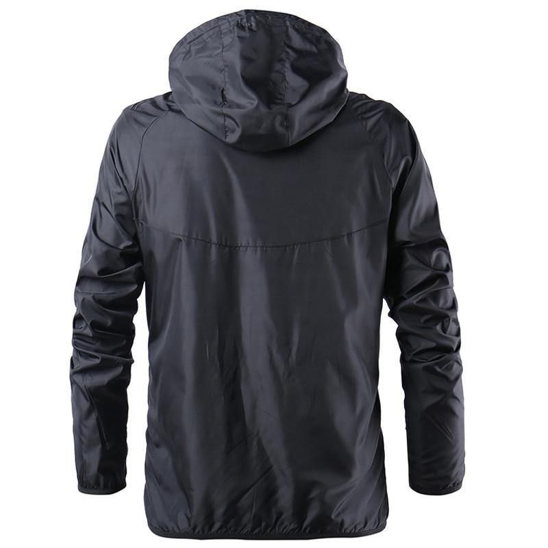 Lente Zomer Herenmode Bovenkleding Windjack Heren Dunne Jassen Hooded Casual Sporting Jas Big Size