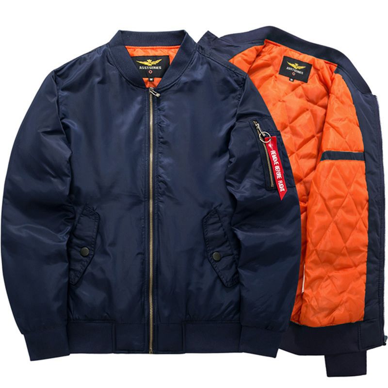 Plus Maat  XS-6xl Bomberjack Dikke Warme Mode Casual Sport Flight Jacket Voor Heren