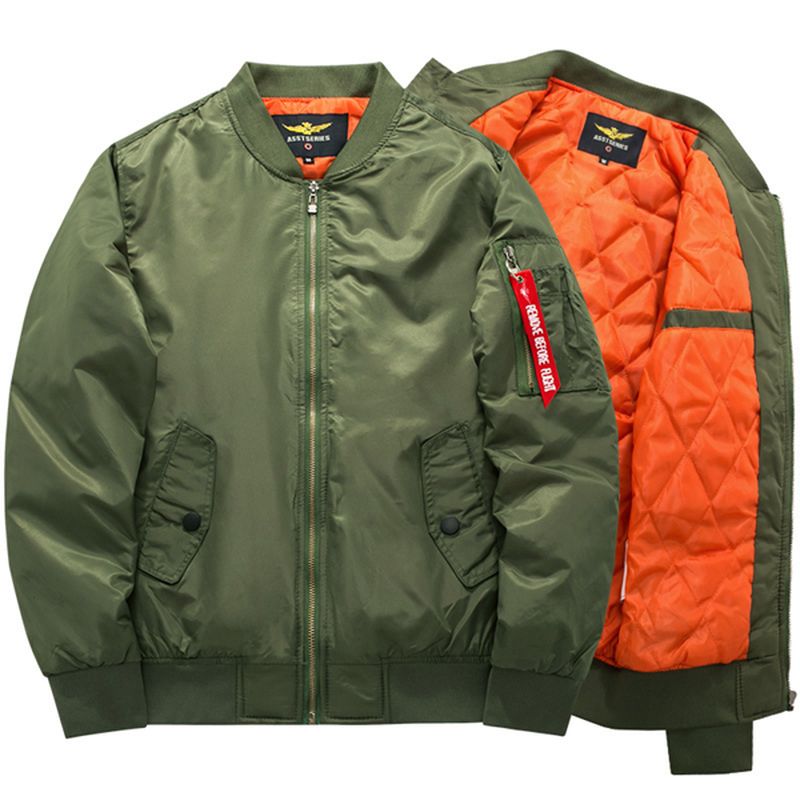 Plus Maat  XS-6xl Bomberjack Dikke Warme Mode Casual Sport Flight Jacket Voor Heren