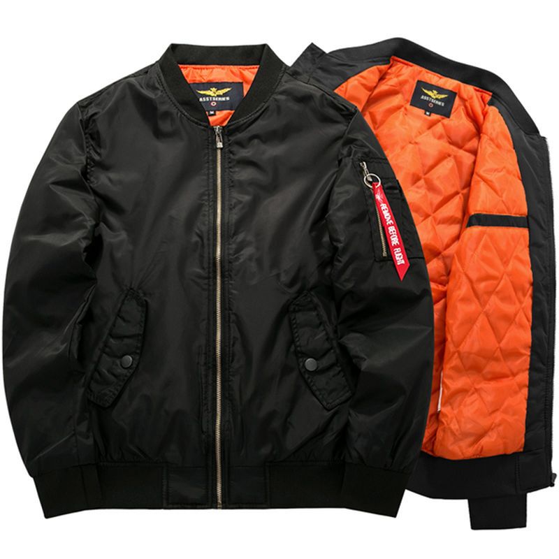 Plus Maat  XS-6xl Bomberjack Dikke Warme Mode Casual Sport Flight Jacket Voor Heren