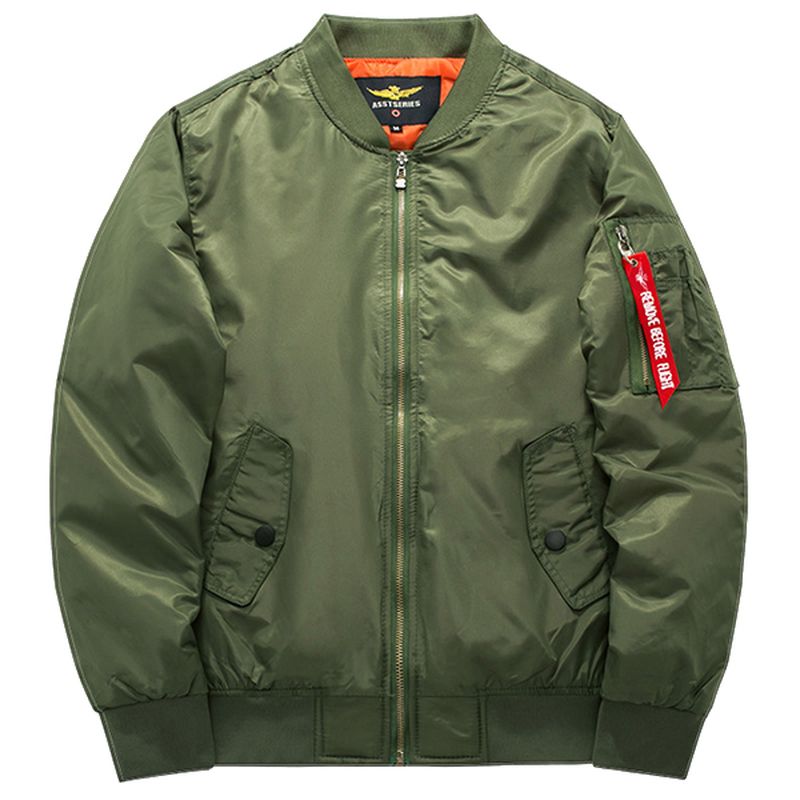 Plus Maat  XS-6xl Bomberjack Dikke Warme Mode Casual Sport Flight Jacket Voor Heren