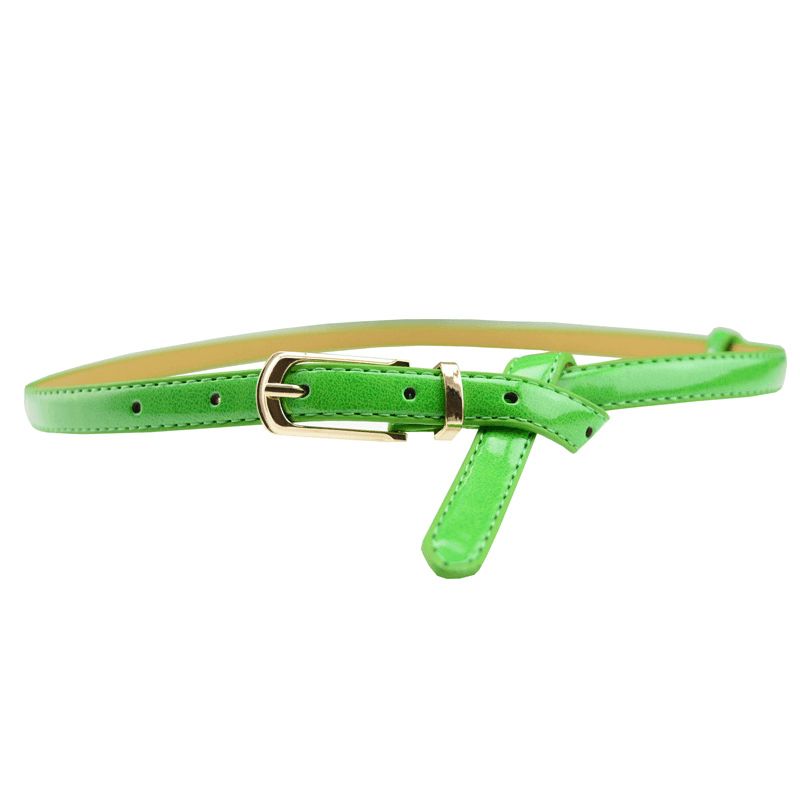 Candy Color Pin Buckle Dames Lakleer Pu-riem