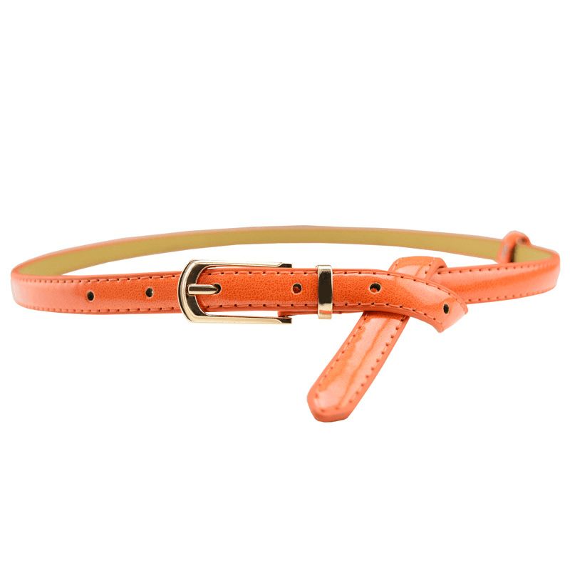 Candy Color Pin Buckle Dames Lakleer Pu-riem