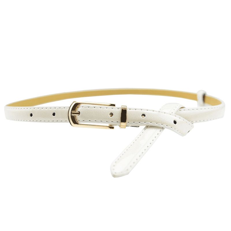 Candy Color Pin Buckle Dames Lakleer Pu-riem