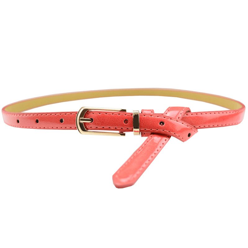 Candy Color Pin Buckle Dames Lakleer Pu-riem