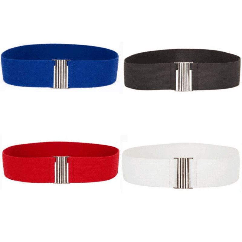 Elastische Tailleband Voor Dames Mode Elastische Brede Riem