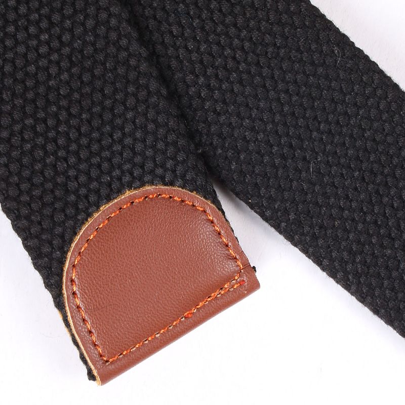 Heren Canvas Militaire Stijl Riem Outdoor Leisure Verstelbare Slider Gesp Weave Web Tailleband