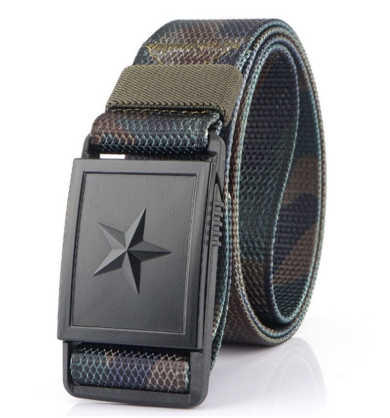 Heren Canvas Riem Met Magnetische Gesp Riem