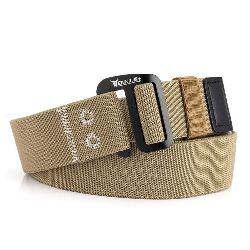 Heren Nylon Elastische Riem Buiten Geweven Canvas Riem