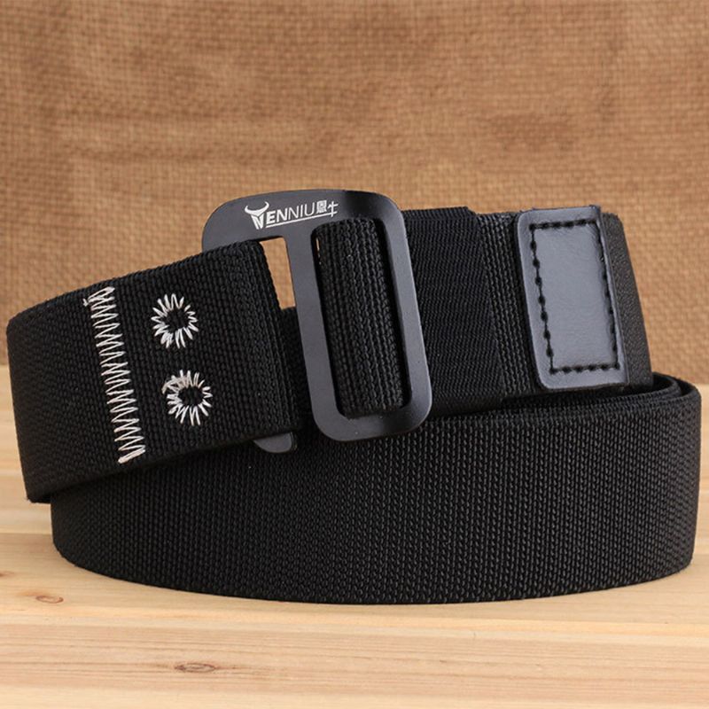 Heren Nylon Elastische Riem Buiten Geweven Canvas Riem