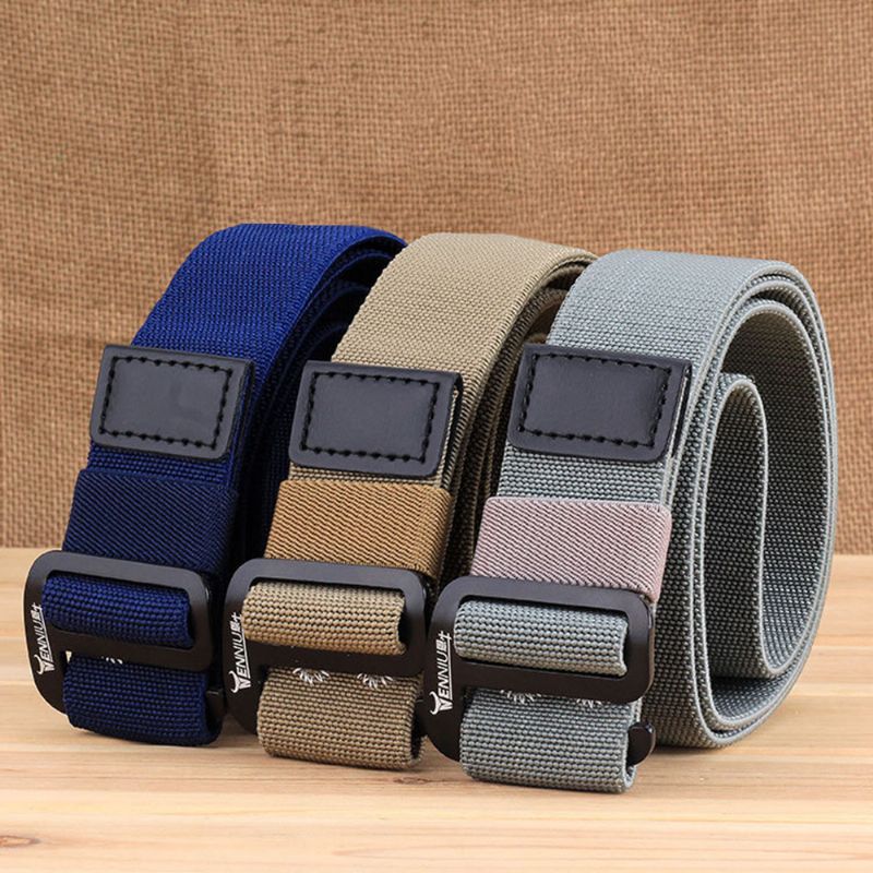 Heren Nylon Elastische Riem Buiten Geweven Canvas Riem