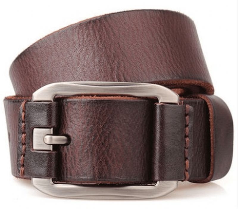 Herenriem Leren Riem Casual Pidai-gesp Met Gesp