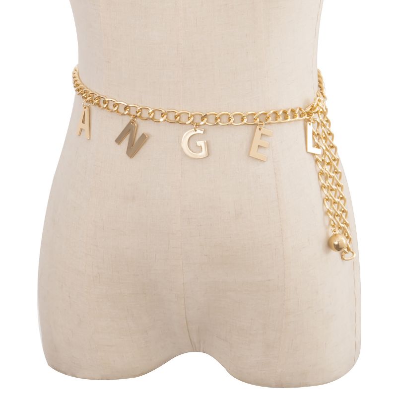 Letter Angel Tassel Chain Taille Chain Dames