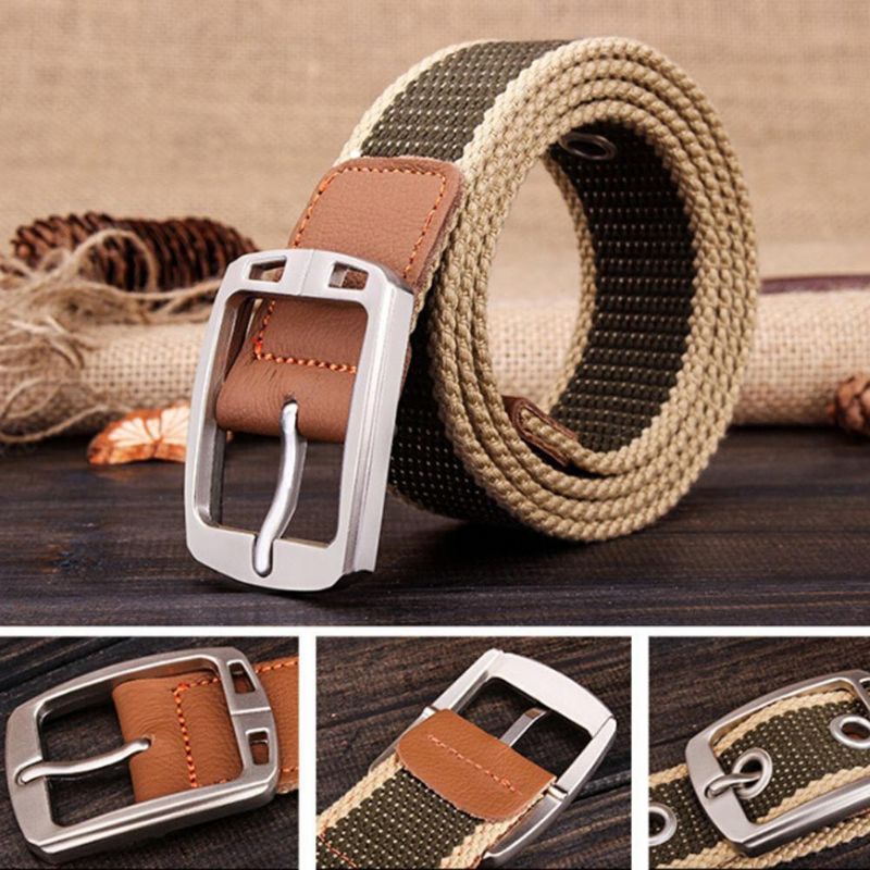 Mannen Mode Outdoor Sport Tailleband Canvas Verstelbare Casual Taille Riem Gift