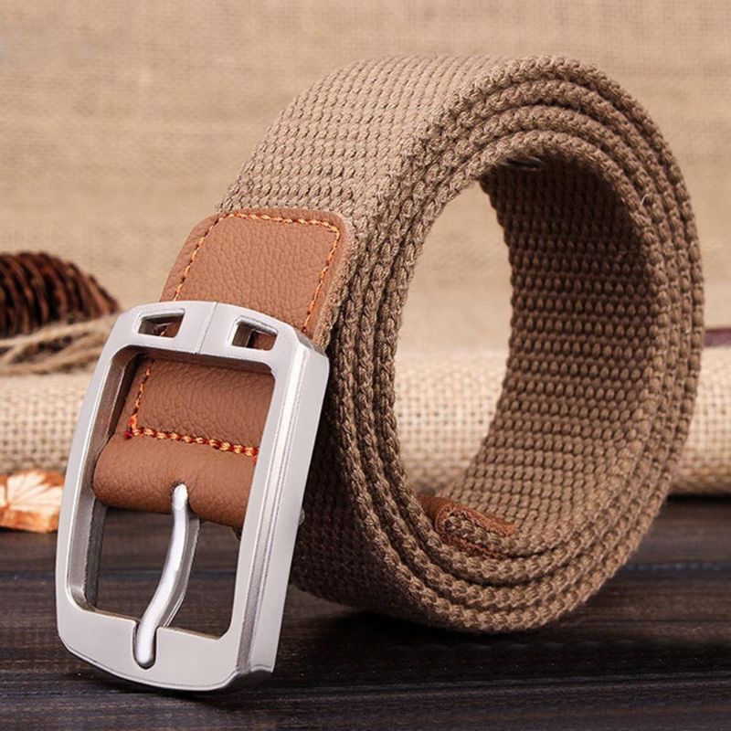 Mannen Mode Outdoor Sport Tailleband Canvas Verstelbare Casual Taille Riem Gift