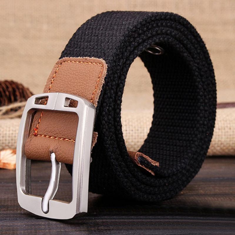 Mannen Mode Outdoor Sport Tailleband Canvas Verstelbare Casual Taille Riem Gift