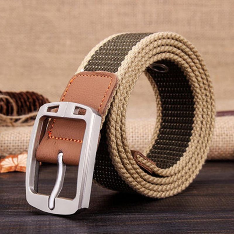 Mannen Mode Outdoor Sport Tailleband Canvas Verstelbare Casual Taille Riem Gift