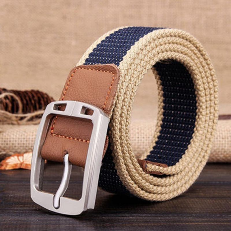 Mannen Mode Outdoor Sport Tailleband Canvas Verstelbare Casual Taille Riem Gift