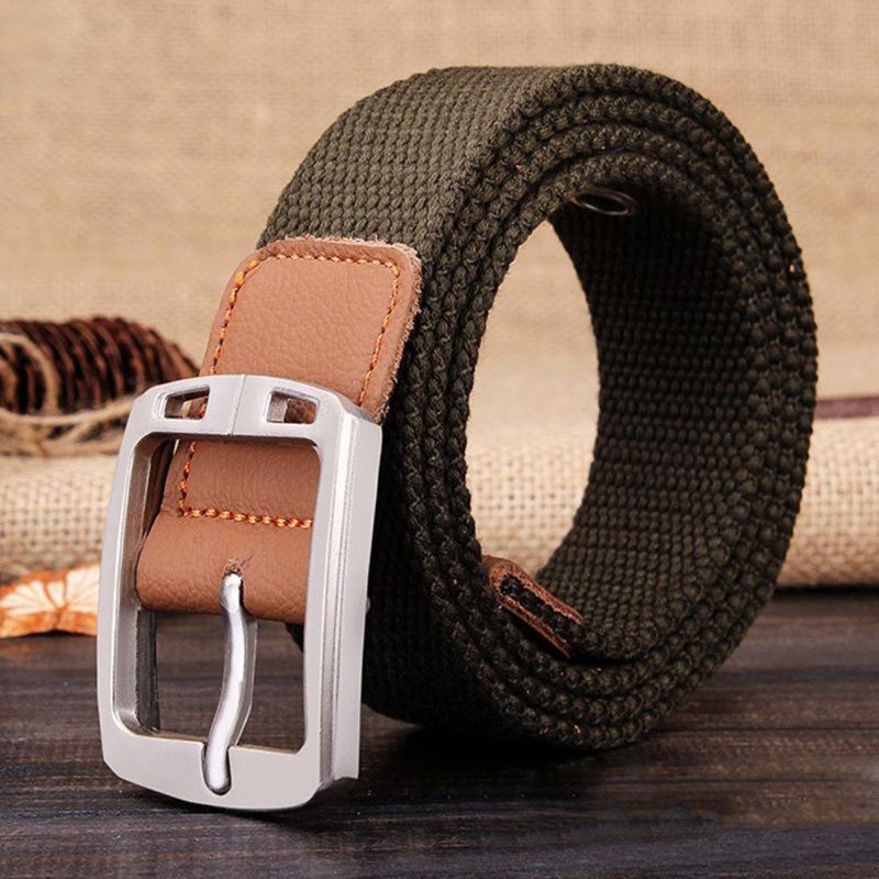 Mannen Mode Outdoor Sport Tailleband Canvas Verstelbare Casual Taille Riem Gift