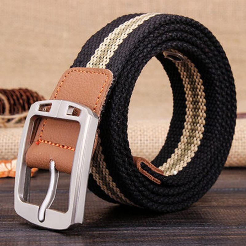 Mannen Mode Outdoor Sport Tailleband Canvas Verstelbare Casual Taille Riem Gift