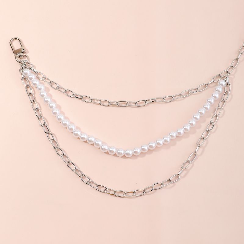 Mode All-match Persoonlijkheid Eenvoudige Pearl Yoga Taille Chain