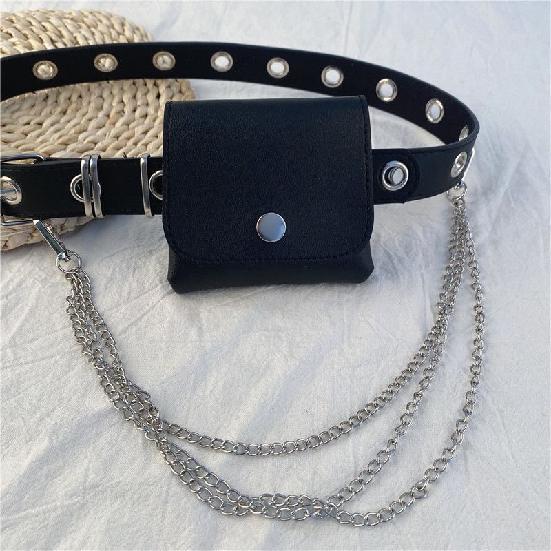 Punk Riem Vrouwelijke Coole Ketting Riem Tas Decoratie