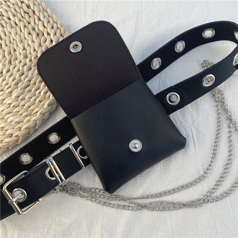 Punk Riem Vrouwelijke Coole Ketting Riem Tas Decoratie