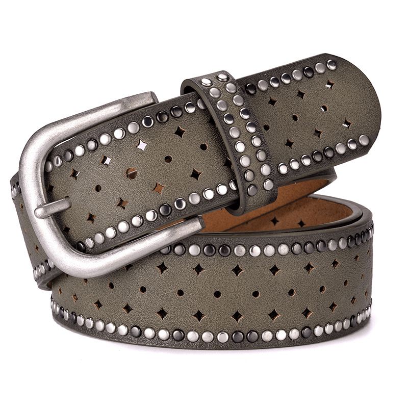 Strass Klinknagel Pin Bucklea Fshion Casual Met Jeans Riem