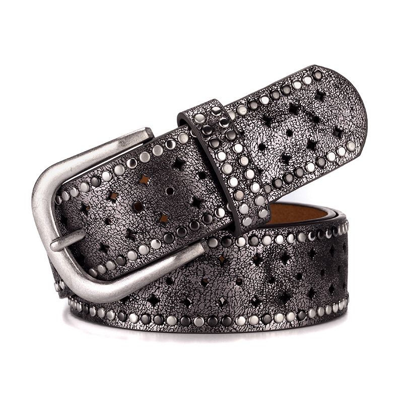 Strass Klinknagel Pin Bucklea Fshion Casual Met Jeans Riem