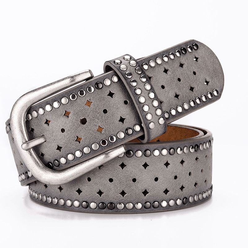 Strass Klinknagel Pin Bucklea Fshion Casual Met Jeans Riem