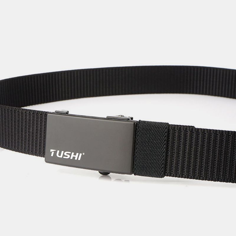 Tushi 120cm Automatische Gesp Nylon Riem Voor Heren Eenvoudige Riem