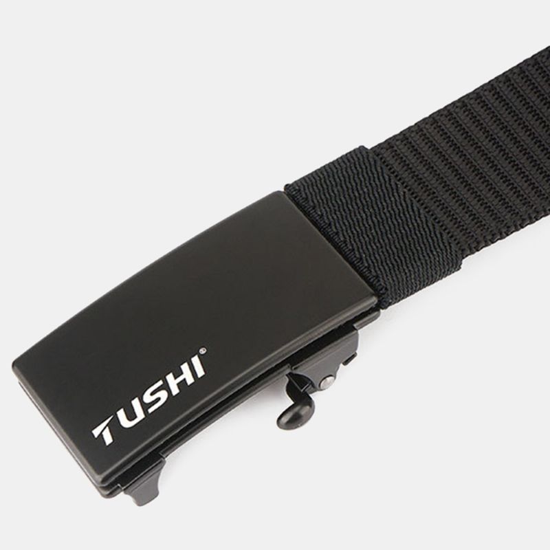 Tushi 120cm Automatische Gesp Nylon Riem Voor Heren Eenvoudige Riem