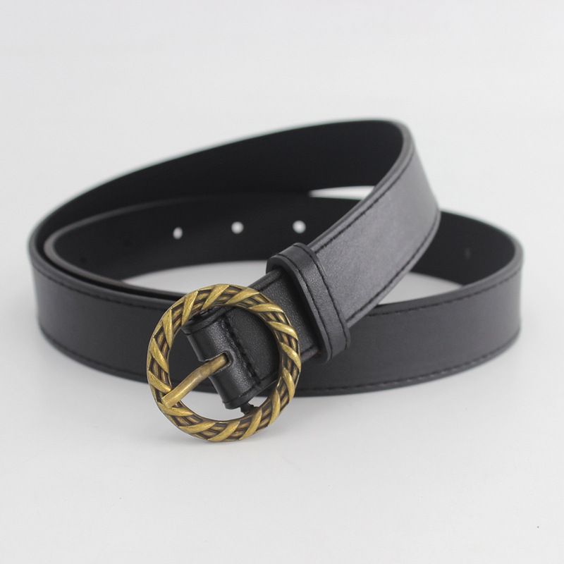 Vintage Decoratieve Riem Met Bronzen Gesp Voor Dames