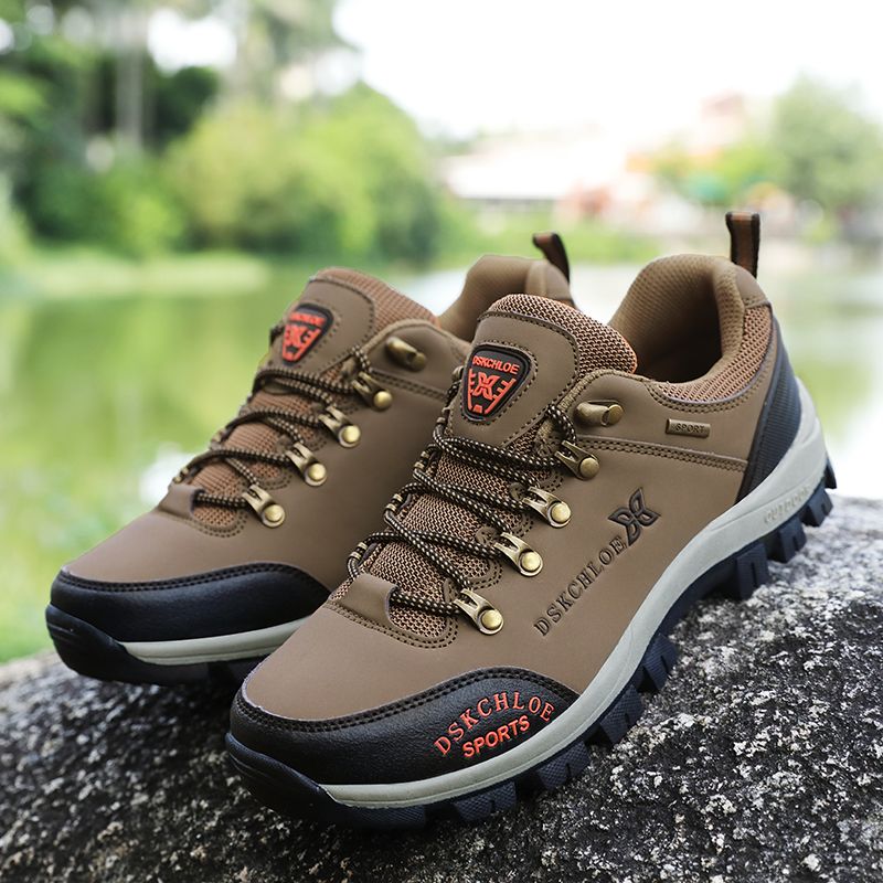 Heren Ademende Non Slip Zachte Bodem Veterschoenen Outdoor Casual Sportschoenen