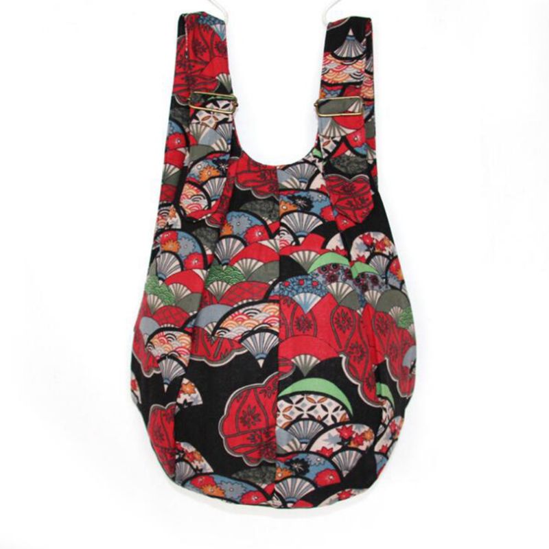 Crossbodytas Van Etnische Canvas Patchwork Voor Dames