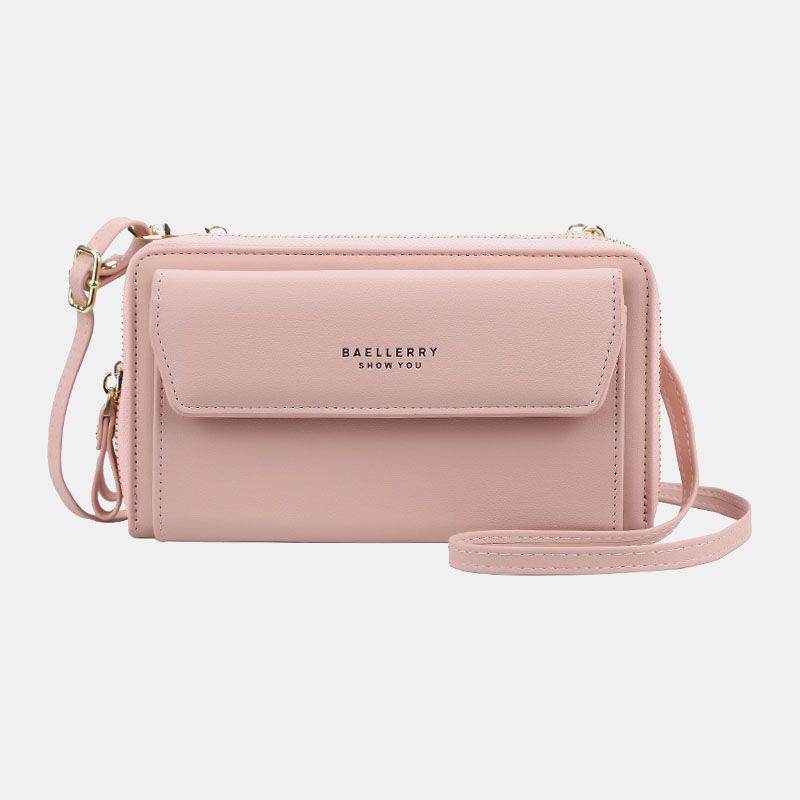 Dames 12-kaartsleuven Crossbody-tas Met Grote Capaciteit Voor Telefoon