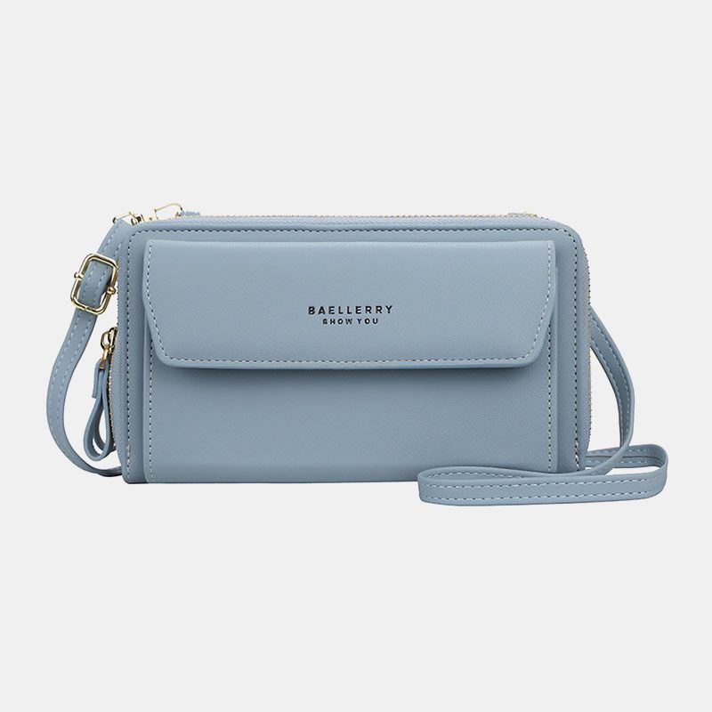 Dames 12-kaartsleuven Crossbody-tas Met Grote Capaciteit Voor Telefoon