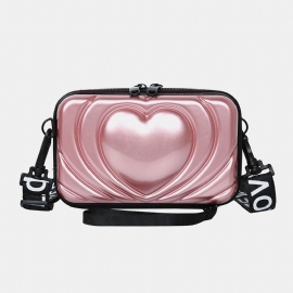 Dames 6.5 Inch Love Solid Trunk Phone Bag Crossbody Bag