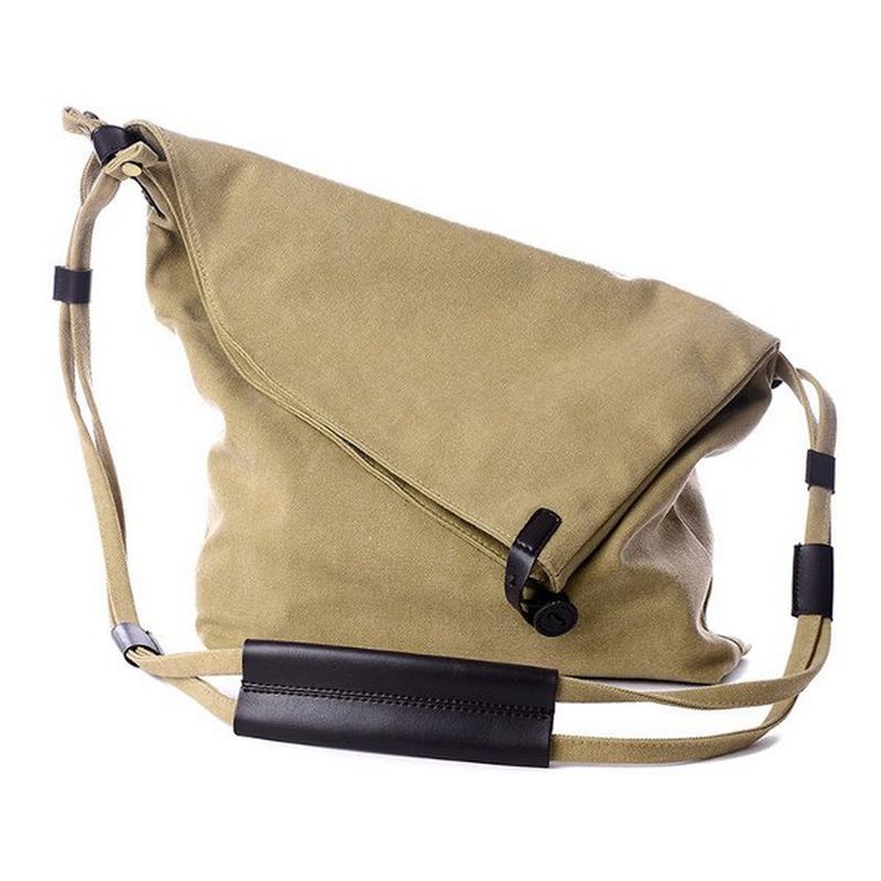 Dames Canvas Tassen Casual Zwarte Buttom Schoudertassen Crossbody Tassen