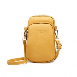 Dames Casual Crossbody Tas Stevige Telefoon Tas Schoudertas