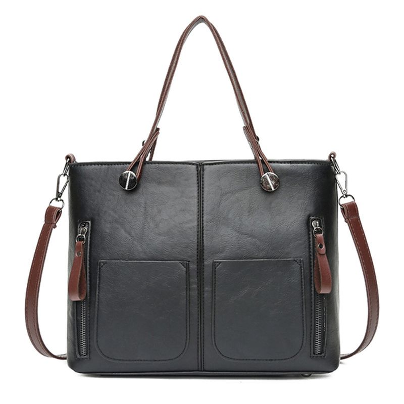 Dames Kunstleer Minimalistische Handtas Crossbody Tas