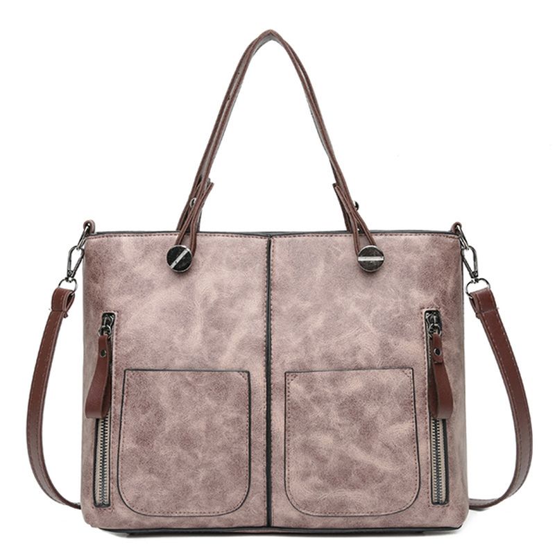 Dames Kunstleer Minimalistische Handtas Crossbody Tas