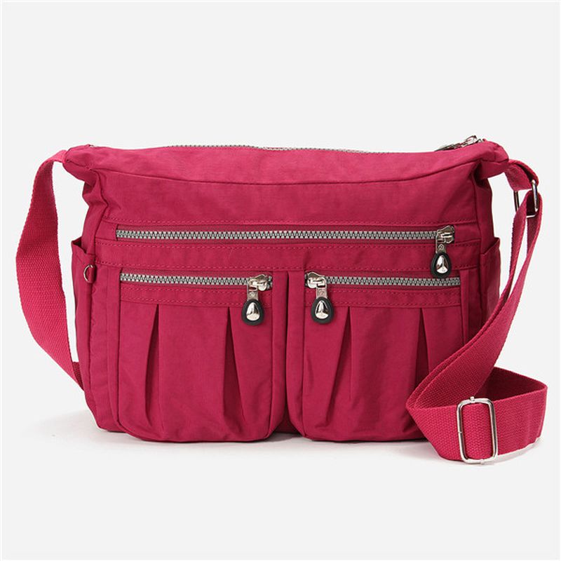 Dames Nylon Lichtgewicht Tassen Casual Outdoor Waterdichte Schoudertassen Crossbody Tassen