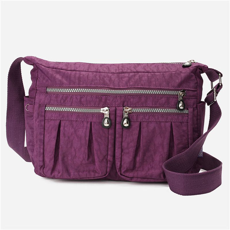 Dames Nylon Lichtgewicht Tassen Casual Outdoor Waterdichte Schoudertassen Crossbody Tassen