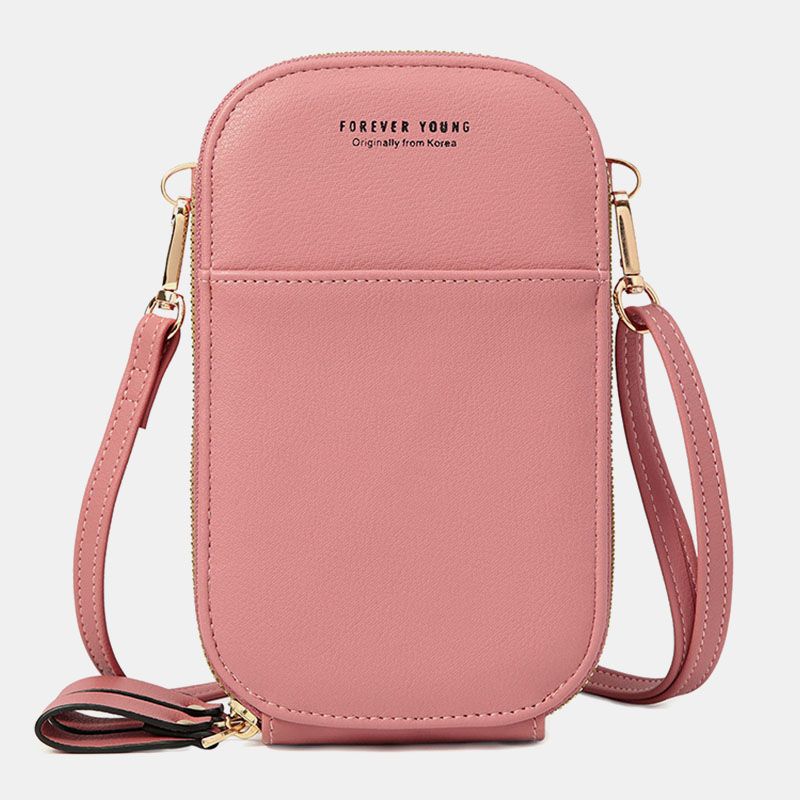 Dames Ovale Effen Kleur Casual Telefoon Tas Crossbody Tassen Schoudertas Clutch Tassen