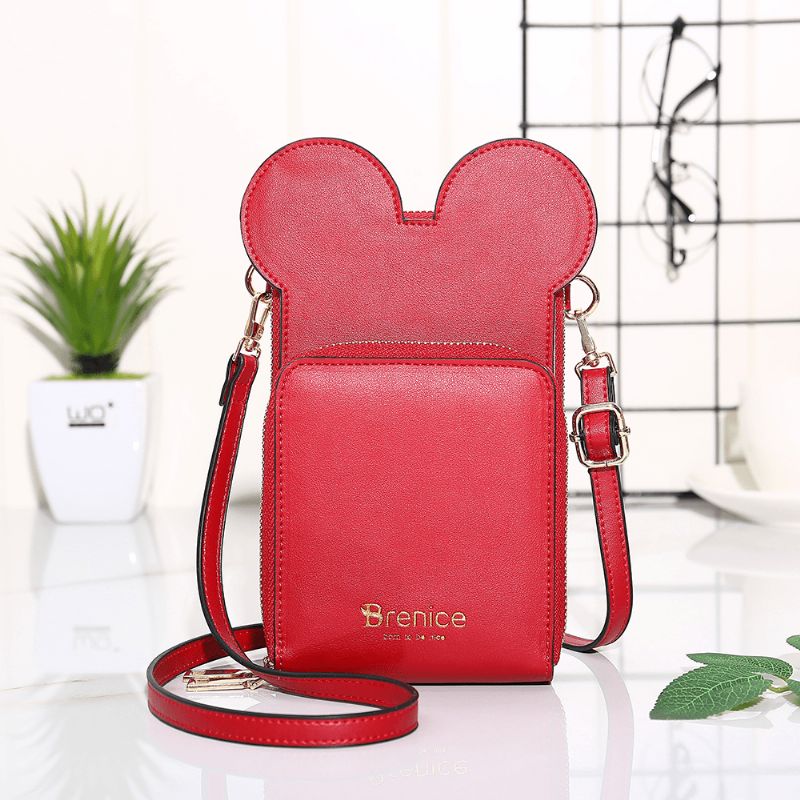 Dames Schattige Dieren Telefoon Tas Stevige Crossbody Tas