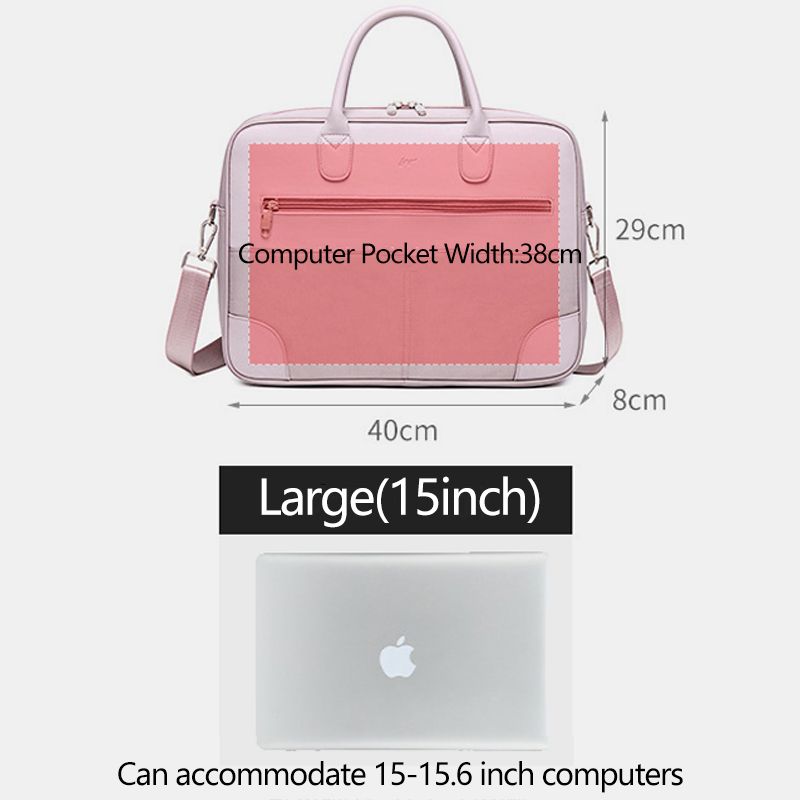 Dames Waterdichte Crossbody Tas Met Meerdere Compartimenten Lichtgewicht Ademend 13.3/14/15.6 Inch Laptop Schoudertas Handtas