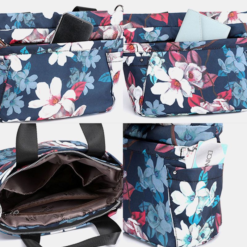 Dames Waterdichte Multi-pocket Bedrukte Casual Handtas Crossbody Tas