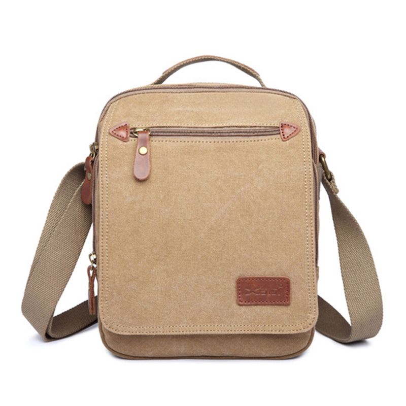 Heren Canvas Handtas Ipad Tas Outdoor Crossbody Tas